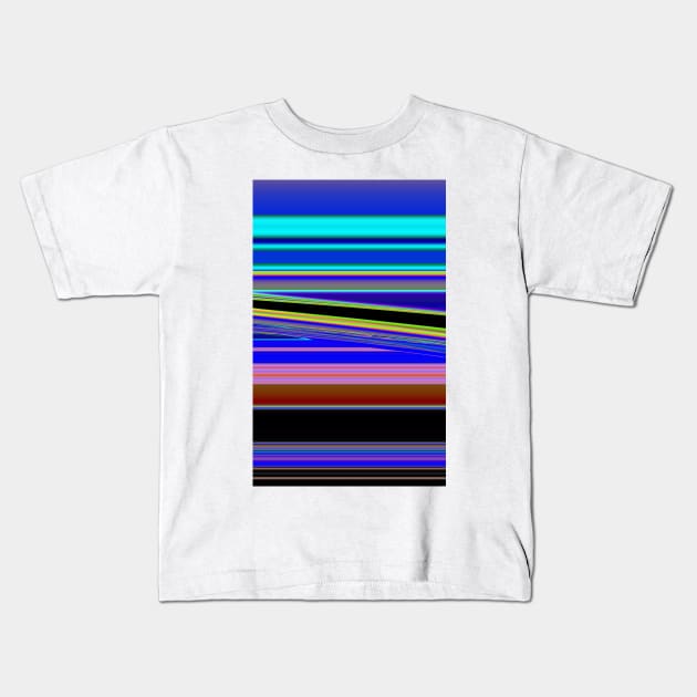 Slanted Stripes Kids T-Shirt by DANAROPER